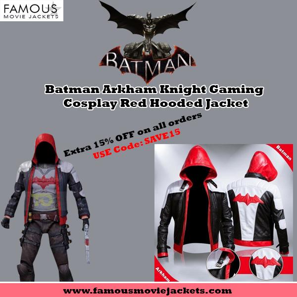 Batman Arkham Knight Gaming Cosplay Red Hooded Jacket. Ярославская обл.