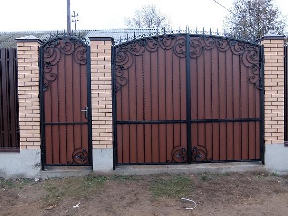 Автоматические откатные ворота под ключ. Москва