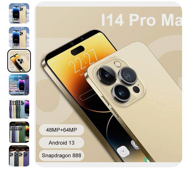 Смартфон i14 pro max 1 memory 16 1tb gold новинка. Тульская обл.