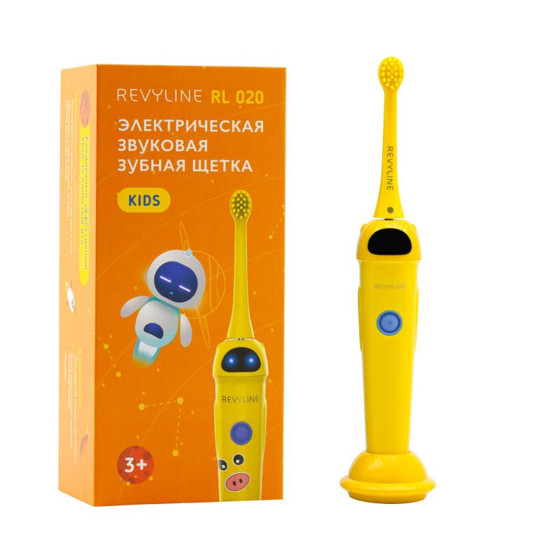Звуковая зубная щетка для детей Revyline RL 020 в желтом корпусе. Чеченская республика