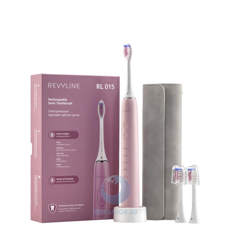 Звуковая зубная щетка Revyline RL 015 с 3 режимами, розовая. Саратовская обл.