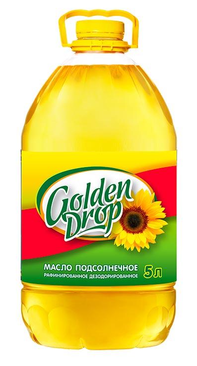 Подсолнечное масло Golden Drop оптом от производителя. Воронежская обл.