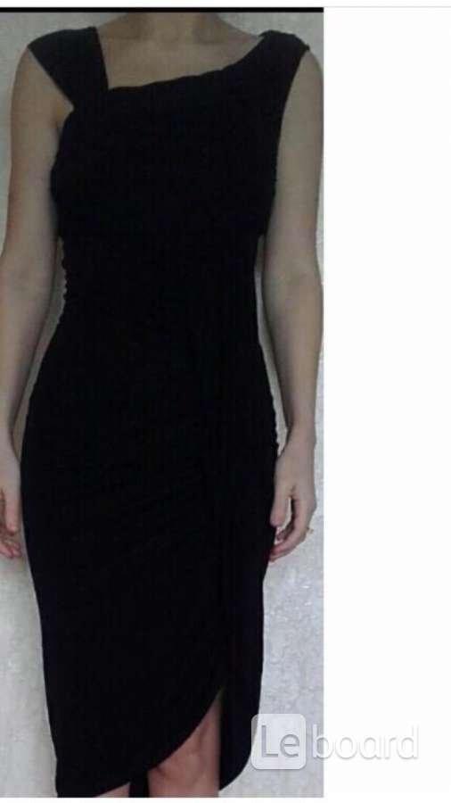 Платье футляр новое sisley 44 46 м черное сарафан вискоза миди длина п .... Москва