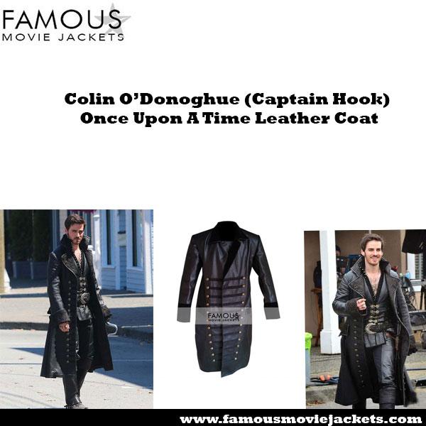 Once Upon A Time Colin O Donoghue Captain Hook Leather Coat. Удмуртия